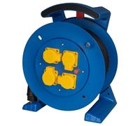 Jumbo Enrouleur de câble 2.0 H07RN-F 3G2,5 mm² Jaune 25 m avec 4 prises de terre