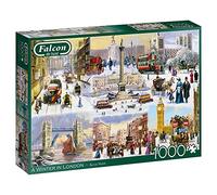 Jumbo, Falcon de Luxe - Puzzle A Winter in London, pour Adultes, 1000 pièces