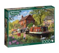 Jumbo -Falcon de Luxe - Puzzle de 1000 pièces - Illustration de Daniel Rodgers - Scène d'été tranquille - Carton recyclé de qualité supérieure - Finition semblable à une affiche - Emballage écologique