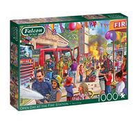 Jumbo, Falcon de Luxe - Puzzles pour Adultes - Journée Portes Ouvertes à la caserne de Pompiers - 1000 pièces