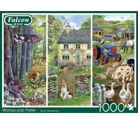 Jumbo Puzzle 1000 pièces Falcon de Luxe – Illustration Fiona Osbaldstone – Papier recyclé