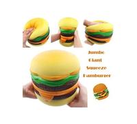 Jumbo géant Hamburger Scented Super Slow Rising Jouet pour enfants Jouet balle anti-stress