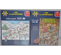 Jumbo Jan van Haasteren 2 x 500 pièces chaos de la circulation / courses de r...