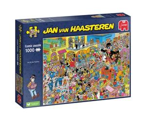 Jumbo Jan Van Haasteren Puzzle de 1000 pièces pour Adultes Dia de Los Muertos Célébration de la Tradition familiale, éléments emblématiques, qualité supérieure, Affichage 68 x 49 cm