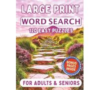 Jumbo Large Print Word Search for Seniors & Adults + Bonus Pages: 120 Easy Puzzles with Solutions - One Puzzle Per Page, Plus Fun Mazes, Birthday Reminder & Bonus Activity Pages