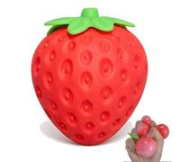 Jumbo Pickle Squishy, Big Pickle Squeeze Toy, Soft Slow Rising Squishies Cucumber Fidget Gadget, Stress Relief Ball for Adults Kids Desk Gift Basket Prize, Novelty Food Shape (8in Strawberry)