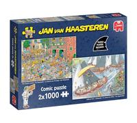 JUMBO Puzzle Jan van Haasteren: Marché du Fromage & Régate, 2x1000 pièces