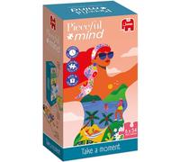 Jumbo Puzzle PIECEFUL Mind - Take A Moment - 7 Puzzles a Assembler - Moment de détente - Relaxation - Pleine Conscience - Adultes - Puzzles de 54 pièces