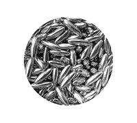 Jumbo Rice High Shine Silver Edible Cupcake Cake Topper Sprinkles (80g)