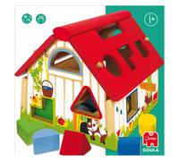 Jumbo Spiele GOULA Bauernhof geometrische Formen, Jeu d'encastrement, Jeu d'association, Jouets en bois, 55220