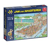 Jumbo Spiele- Jan Van Haasteren-AB in den Pool-1000 Teile Jeu de Puzzle, 20039, Multicolore