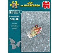 Jumbo Spiele Jan van Haasteren Expert- Hai-Wahnsinn, puzzle, puzzle de bande dessinée, bande dessinée, jeu de puzzle, 500 pièces, 20089