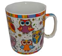 GRILLMER Jumbo Tasse en porcelaine Motif chouette 0,75 l