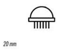 Jumbo - Velleman - led jaune diff 20mm - 20mcd G