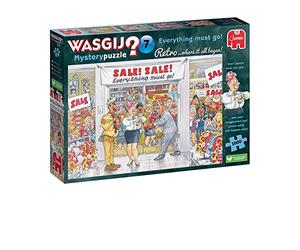 Jumbo Wasgij Retro Mystery 7, Everything Must Go - Puzzle de 1000 pièces pour Adultes - Puzzle Amusant pour Adultes - Puzzle What Happens Next - 1000% Carton recyclé - 1000 pièces