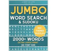 Jumbo Word Search and Sudoku: 2000+ Words | Extra Large Print | 22+ Font Size | 100+ Themed Puzzles