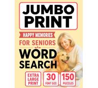 Jumbo Word Search for Seniors - Simple Joys: 30pt Large Print • Cheerful Memories & Relaxing Fun