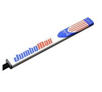 JumboMax JumboFlat 17 Poignées de putter de golf surdimensionnées avec profil ArmLock Rouge/blanc/bleu avec drapeau américain