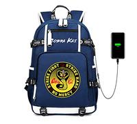 JUMBOZ Animé Sac à Dos pour D'école Co.Bra Kai, Imprimé Sacs à Dos pour Ordinateur Portable, Cartable Scolaires Léger pour Garcon Fille Adolescents-D||47X30X15CM