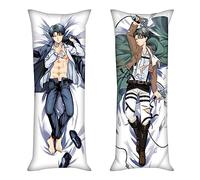 JUMBOZ Attack on Ti-Tan Taie d'oreiller Extra Doux Anime, Housse Oreiller avec Fermeture Eclair, Motif Housses de Coussin Décoratives-Multicolor 2||50 * 150cm