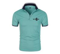JUMBOZ Tee Shirt Homme Doc.tor Who, Golf Po.lo Confortable Respirable, Tops Running Casual évacuant l'humidité pour d'été -Green||M