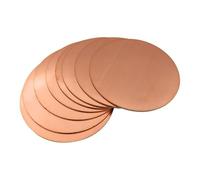 JUMELA Disque Rond en cuivre T2, Feuille de cuivre, diamètre 20/30/50/60/80/100/150/200mm, épaisseur 1.5mm 2mm 3mm, Bricolage, Traitement personnalisé, 1/2 pièces (Size : 1.5x200mm 1pcs)