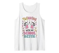 Jumelage avec ma Meilleure Amie d'école, Mignonne Amie Assortie, Twin Day Débardeur