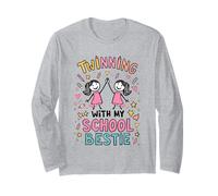 Jumelage avec ma Meilleure Amie d'école, Mignonne Amie Assortie, Twin Day Manche Longue