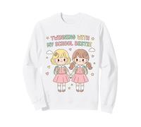Jumelage avec ma Meilleure Amie d'école, Mignonne Amie Assortie, Twin Day Sweatshirt