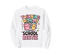 Jumelage avec ma Meilleure Amie d'école, Mignonne Amie Assortie, Twin Day Sweatshirt