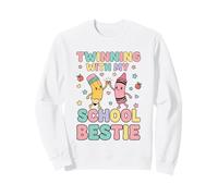 Jumelage avec ma Meilleure Amie d'école, Mignonne Amie Assortie, Twin Day Sweatshirt