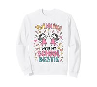 Jumelage avec ma Meilleure Amie d'école, Mignonne Amie Assortie, Twin Day Sweatshirt