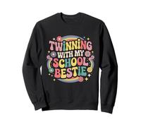 Jumelage avec ma Meilleure Amie d'école, Mignonne Amie Assortie, Twin Day Sweatshirt
