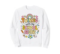 Jumelage avec ma Meilleure Amie d'école, Mignonne Amie Assortie, Twin Day Sweatshirt