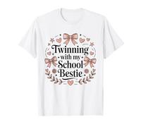 Jumelage avec ma Meilleure Amie d'école, Mignonne Amie Assortie, Twin Day T-Shirt