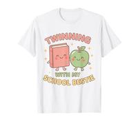 Jumelage avec ma Meilleure Amie d'école, Mignonne Amie Assortie, Twin Day T-Shirt