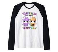 Jumelage avec Mon Meilleur thé, Une Jolie Boisson Kawaii Boba pour Les Amis Manche Raglan