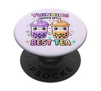 Jumelage avec Mon Meilleur thé, Une Jolie Boisson Kawaii Boba pour Les Amis PopSockets PopGrip Adhésif