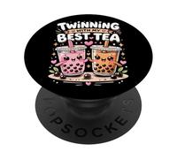 Jumelage avec Mon Meilleur thé, Une Jolie Boisson Kawaii Boba pour Les Amis PopSockets PopGrip Adhésif