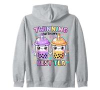 Jumelage avec Mon Meilleur thé, Une Jolie Boisson Kawaii Boba pour Les Amis Sweat à Capuche