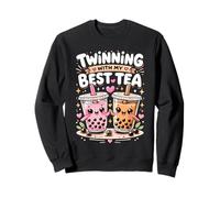 Jumelage avec Mon Meilleur thé, Une Jolie Boisson Kawaii Boba pour Les Amis Sweatshirt