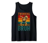 Jumelage avec My Bruh Kids Boys Funny Twin Day Dabbing Boy Débardeur