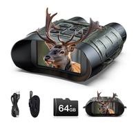 Jumelle Vision Nocturne Caméra CAMPARK 112MP 4K Zoom Numérique 12X écran LCD 3.0"" 5000mAh Rechargeable Infrarouge Vision Nocturne