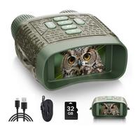 Jumelle Vision Nocturne Lunette Vision Nocturne IR avec 3'' écran LCD Caméra 4K 48MP - Zoom 10X - 5000mAh - Vision jusqu'à 450 m