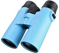 Jumelles 12x42 étanche HD NightTelescope Pliable Anti-Chute Portable télescope adapté aux Adultes et aux Enfants en Plein air Voyage Astronomie Observation des Oiseaux, Bleu