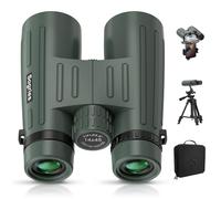 Jumelles 14x45 pour Adultes, puissantes, pour la Chasse, avec Une Vue dégagée et Large, étanches, avec Adaptateur de téléphone en métal et trépied pour l'observation des Oiseaux, la randonnée et