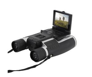 Jumelles avec Caméra, Jumelles 12x32 avec Caméra Jumelles Numériques Jumelles avec Caméra Intégrée avec Caméra Écran Couleur 2,4 Pouces Enregistreur Photo Vidéo 2,5K 48MP pour