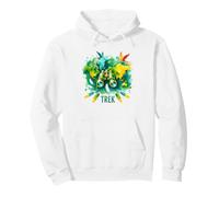 Jumelles Carte du Monde Trek Explorer Nature Wanderer Sweat à Capuche