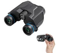 Jumelles compactes 12 x 25 étanches et dotées de capacités de vision nocturne à faible luminosité, adaptées pour les adultes et les enfants, grossissement élevé et facile à mettre au point, idéales