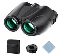 Jumelles compactes 20 x 25 pour Adultes et Enfants, Jumelles Adultes à Fort grossissement, Vision Nocturne dans des Conditions de Faible luminosité, idéales pour l'observation des Oiseaux, la Chasse